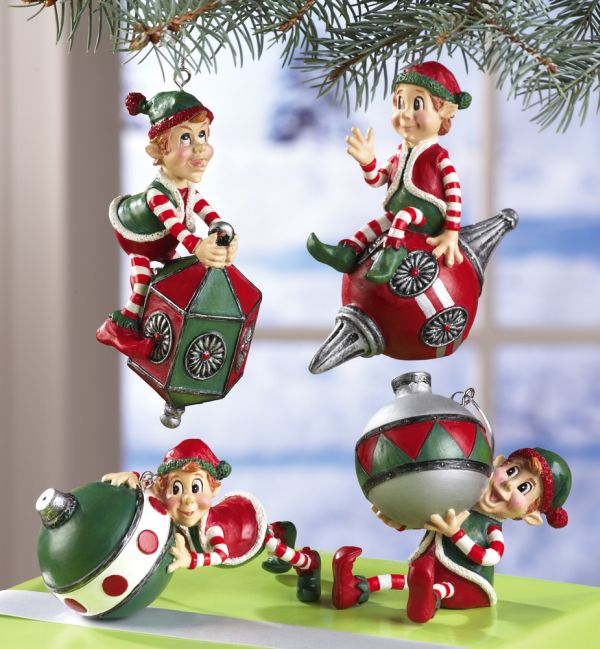 Fun Santa’s Elves Christmas Collectible Ornaments | Christmas