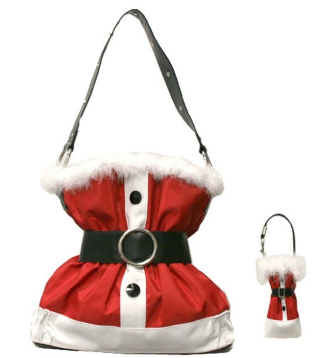Santa Claus Suit Purse Handbag