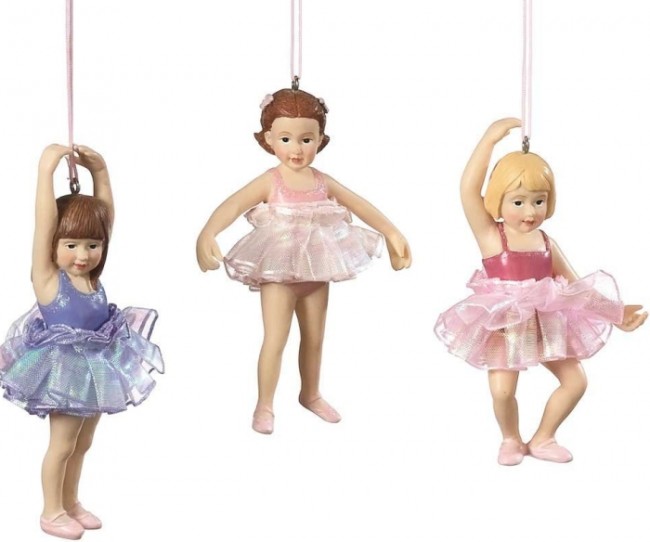 Child Ballerina Ornaments 