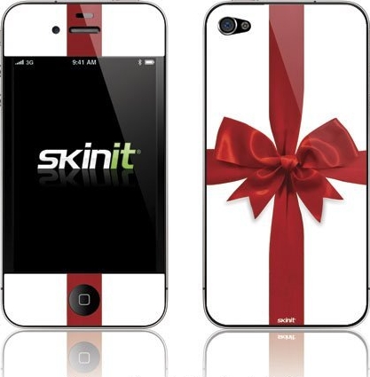  Red Christmas Bow Vinyl Skin for Apple iPhone 5
