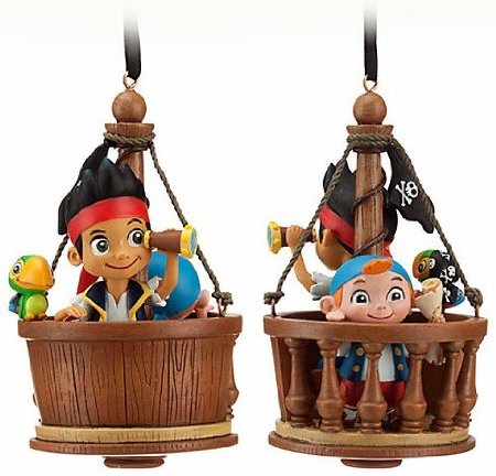 Disney Store Jake and the Neverland/Never Land Pirates Sketchbook Ornament Christmas Tree Decoration