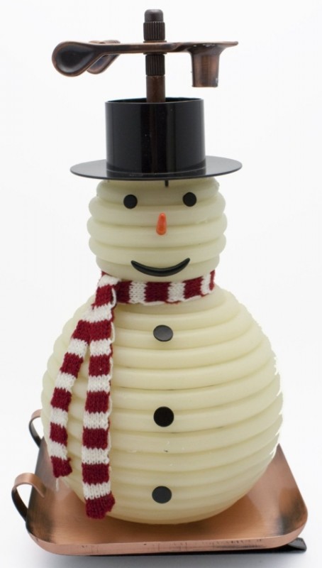100-Hour Snowman Candle