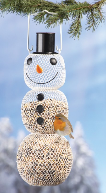 Snowman Bird Feeder Decoration