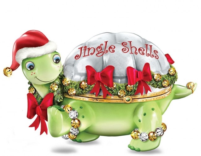 The Jingle Shells Turtle Holiday Music Box