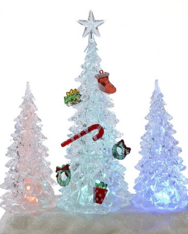 Battery-Operated Color-Changing LED Tree Table Piece