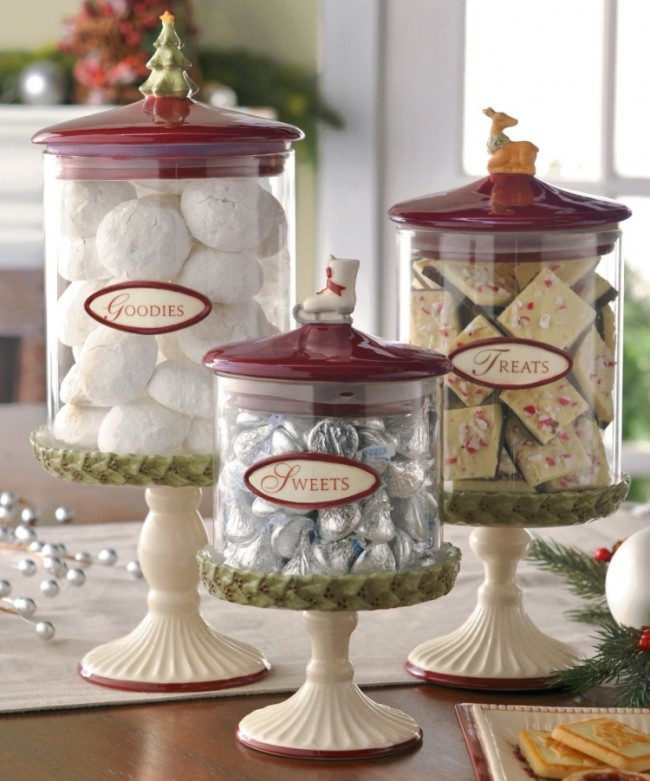 Road Deck the Halls Pedestal Canisters