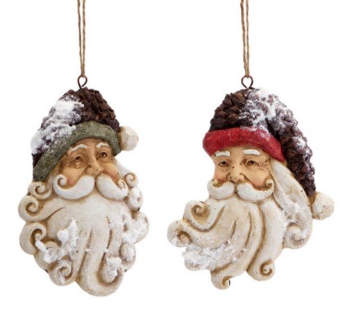 Santa Claus Head Christmas Ornaments