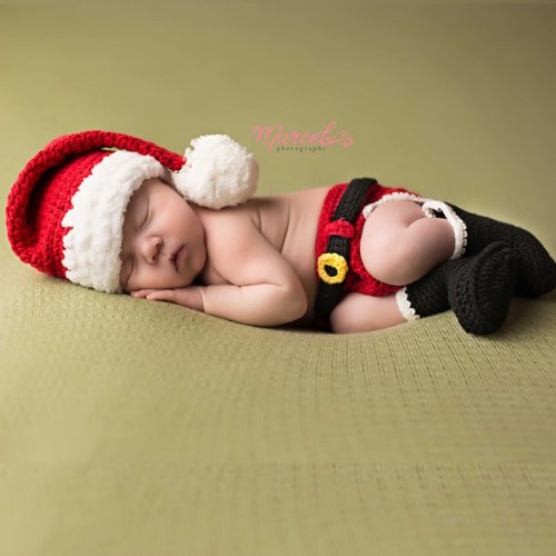 Santas Little Helper Christmas Baby Hat