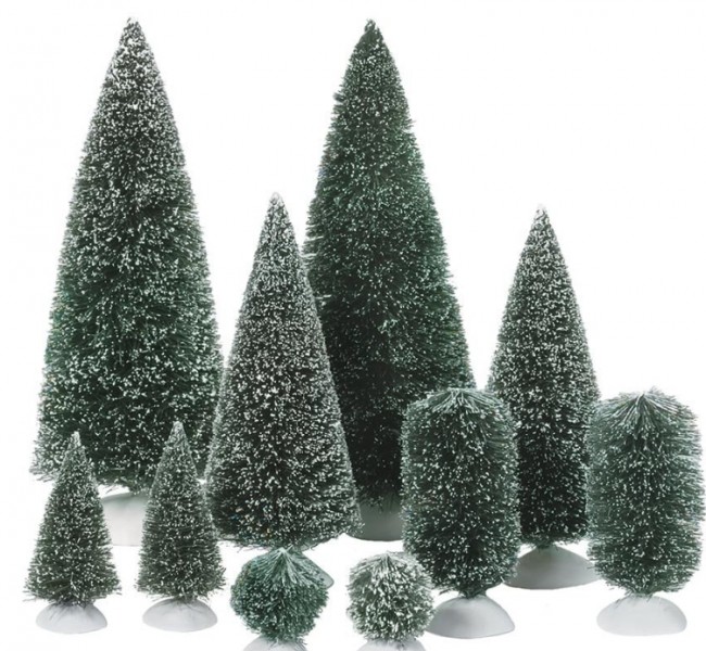 Village Collections Bag-O-Frosted Topiaries Tree
