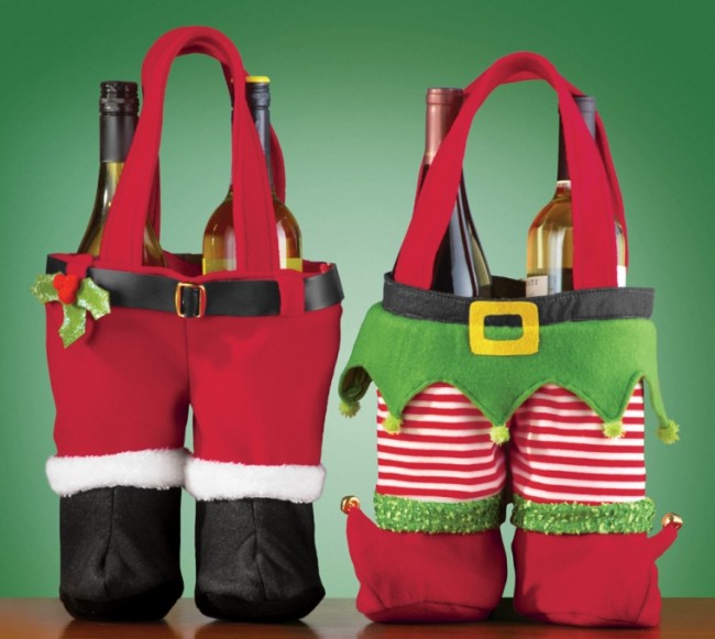 Festive Christmas Wine Holder