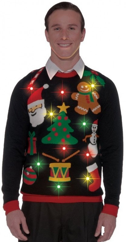 Light-Up Ugly Christmas Sweater