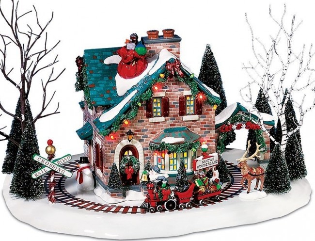 Christmas Lane Series Animated Snow Village