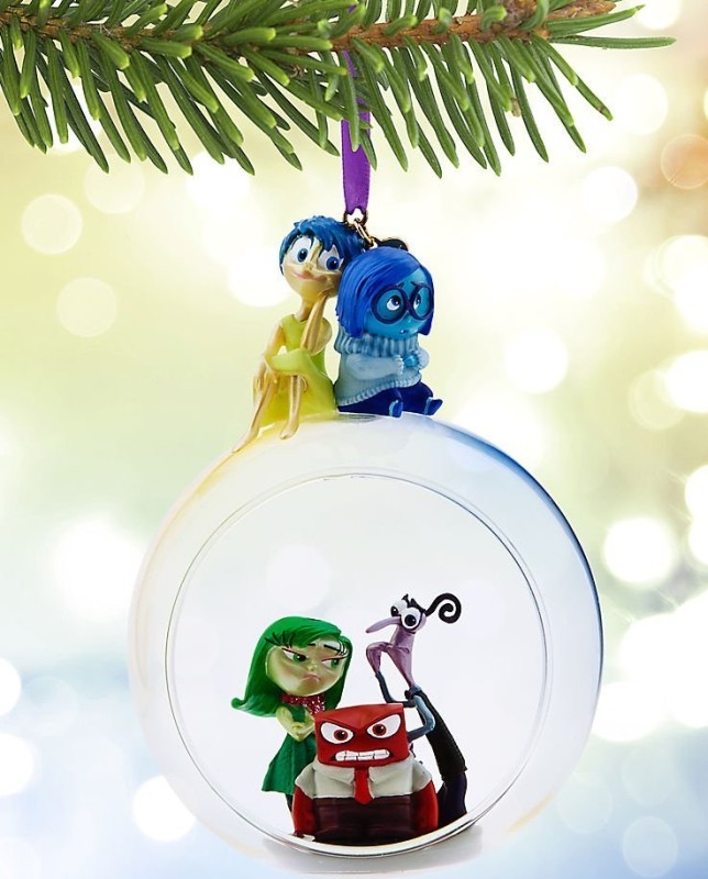 Disney Pixar Inside Out Glass Globe Sketchbook Ornament