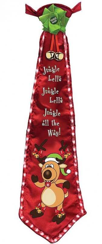 Musical Lighted Crazy Christmas Tie