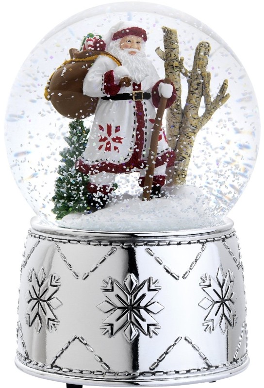 Nordic Santa Snow Globe