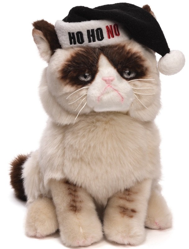 Grumpy Cat Plush Christmas Stuffed Animal