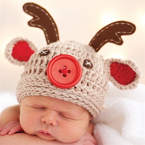 Mud Pie Reindeer Baby Hat