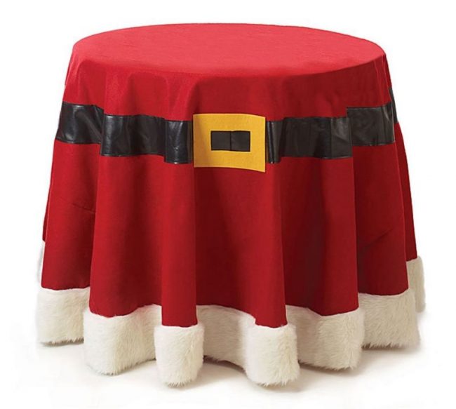 christmas-santa-belt-red-felt-fabric-tablecloth-96-round