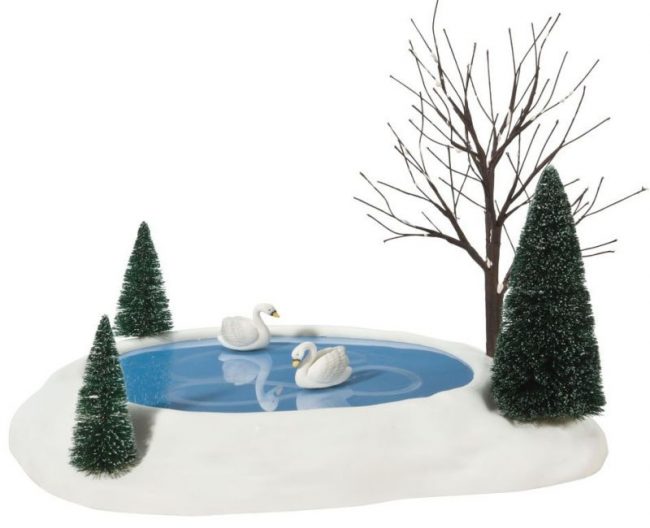 department-56-village-swan-pond-animated-accessory