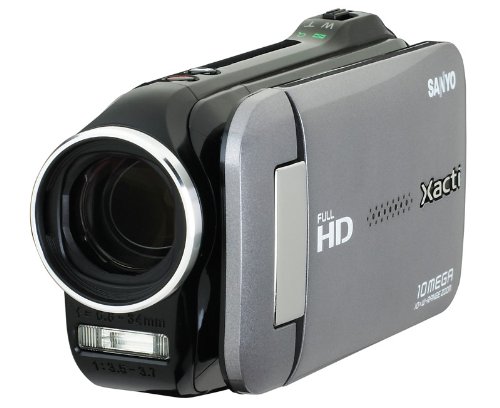 Sanyo VPC-GH4 Full HD 1080 Camcorder with 10X Dual Range Zoom (Charcoal)