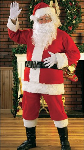 Flannel Santa Suit Adult