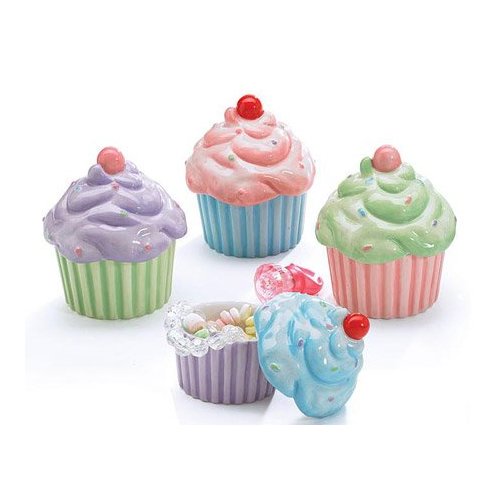 4 Mini Cupcake Cups Candy Dishes