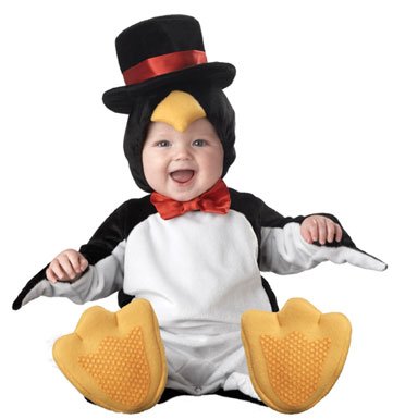 Lil Characters Unisex-baby Newborn Penguin Costume
