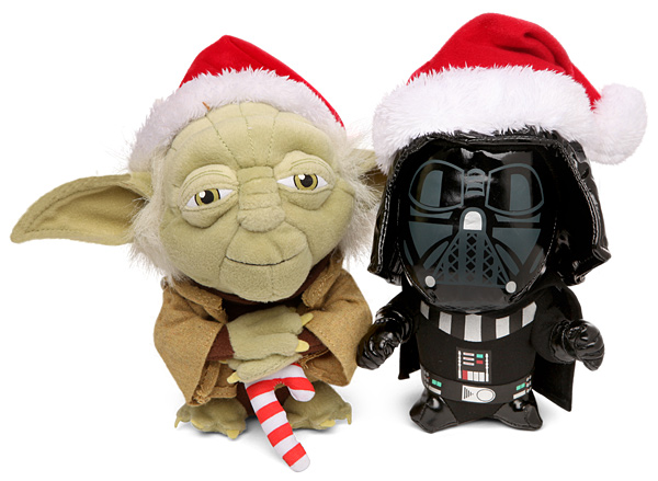 Star Wars SD Holiday Yoda and Vader Plush 