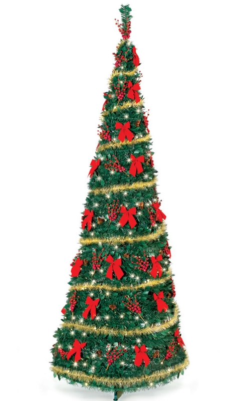 The Cordless Prelit Pop Up Christmas Tree (9')