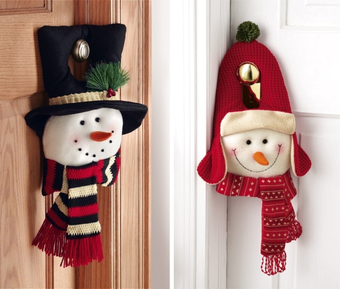 Christmas Snowman Door Hangers