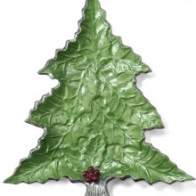 Sprig 16-inch Christmas Tree Platter