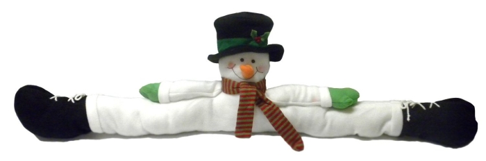 Christmas Snowman Split Door Draft Dodger Stopper