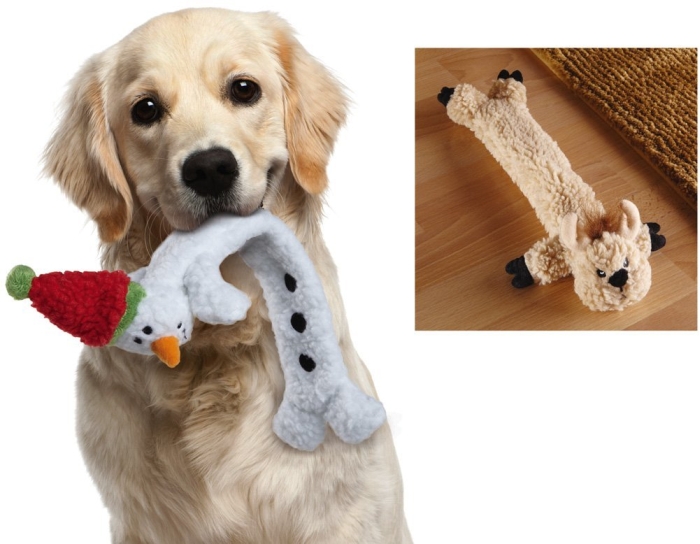 Holiday Pals Stuffing Free Dog Toys