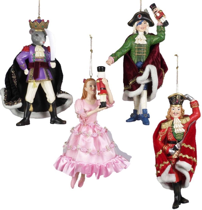 Nutcracker Suite Ornament Set of 4