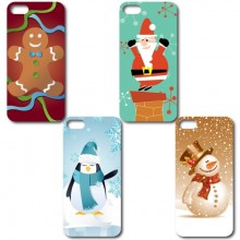 Set of 4 Christmas Themed iPhone 5