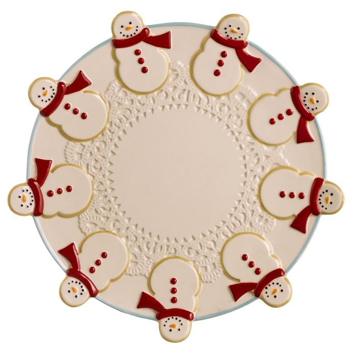 Road Sweet Tidings Snowman Cookie Tray