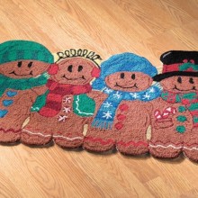 Gingerbread Pals Holiday Accent Rug