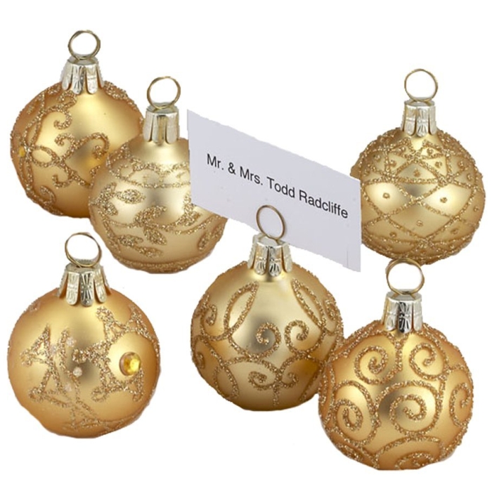 Kurt Adler 1.57" Glass Name card Holders