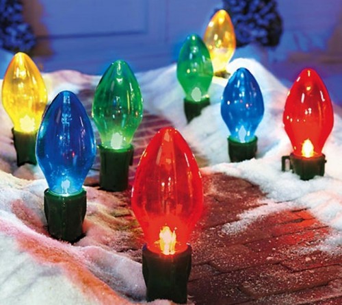 Giant Bulb Outdoor Christmas Lights Ornaments | Christmas