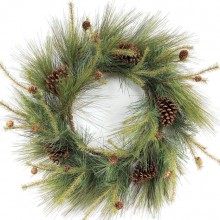 Melrose Mixed Short and Long Needle Wispy Pine Wreath