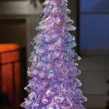 Color Changing Crystalline Acrylic Christmas Tree