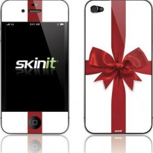 Red Christmas Bow Vinyl Skin for Apple iPhone 5