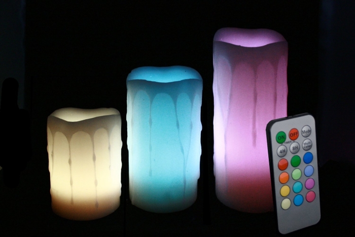 Effect Remote Controlled Multi Color Changing Flameless