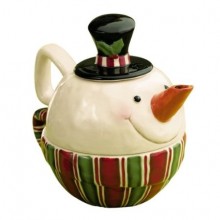 Snocountry Top Hat Snowman Stacking Tea