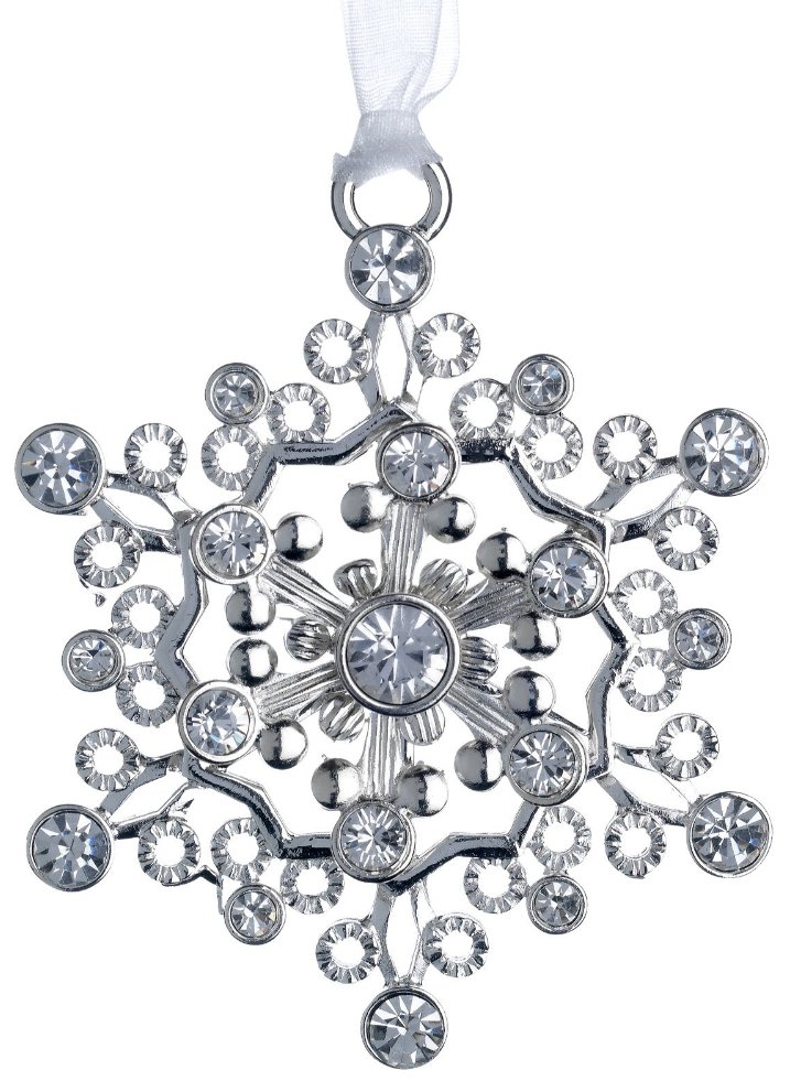 Jeweled Snowflake Ornament with Swarovski Crystal Elements Christmas