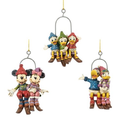 Disney Traditions Ski Lift Ornament Set
