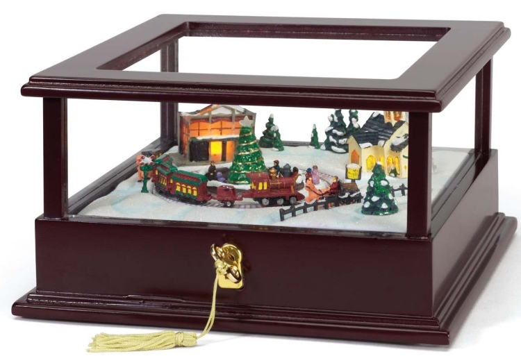 Train Showcase Music Box | Christmas