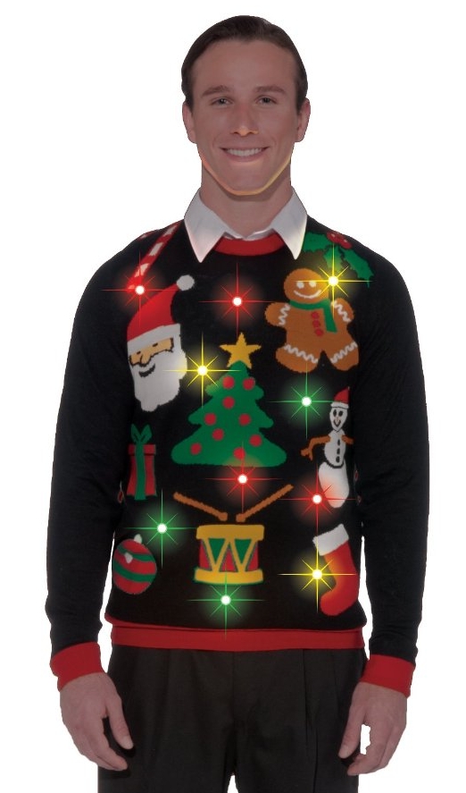 Light-Up Ugly Christmas Sweater
