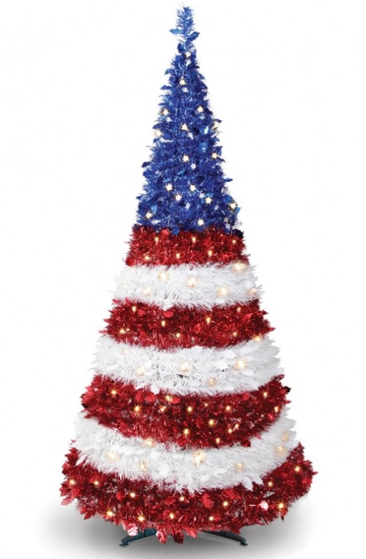 The Prelit Pop-Up Patriot Tree