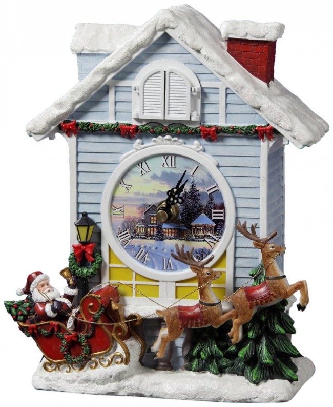Christmas Cardinal Cuckoo Clock